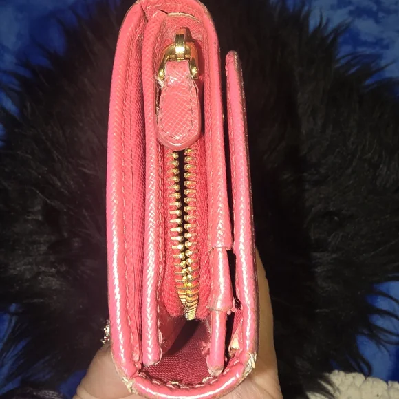 Prada Pink Saffiano Leather Wallet - Picture 9 of 9